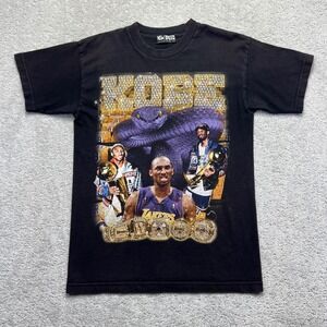 New Breed Kobe Bryant T-Shirt Mens M Black Faded Lakers Championship Graphic Tee